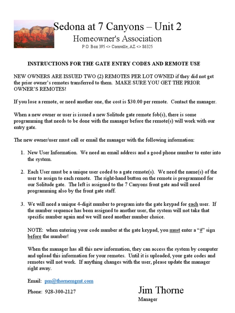 7c - Gate Instructions | PDF