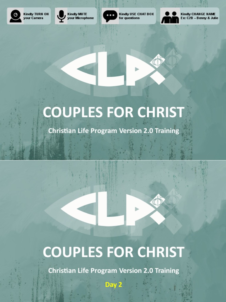 CFC Christian Life Program Training 2.0 | PDF