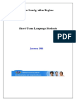 Notice Regarding Short Term Language Students