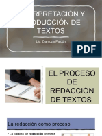 El Proceso de Redaccion de Textos.