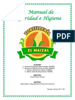 Manual de Seguridad e Higiene de La Tortillería El Maizal