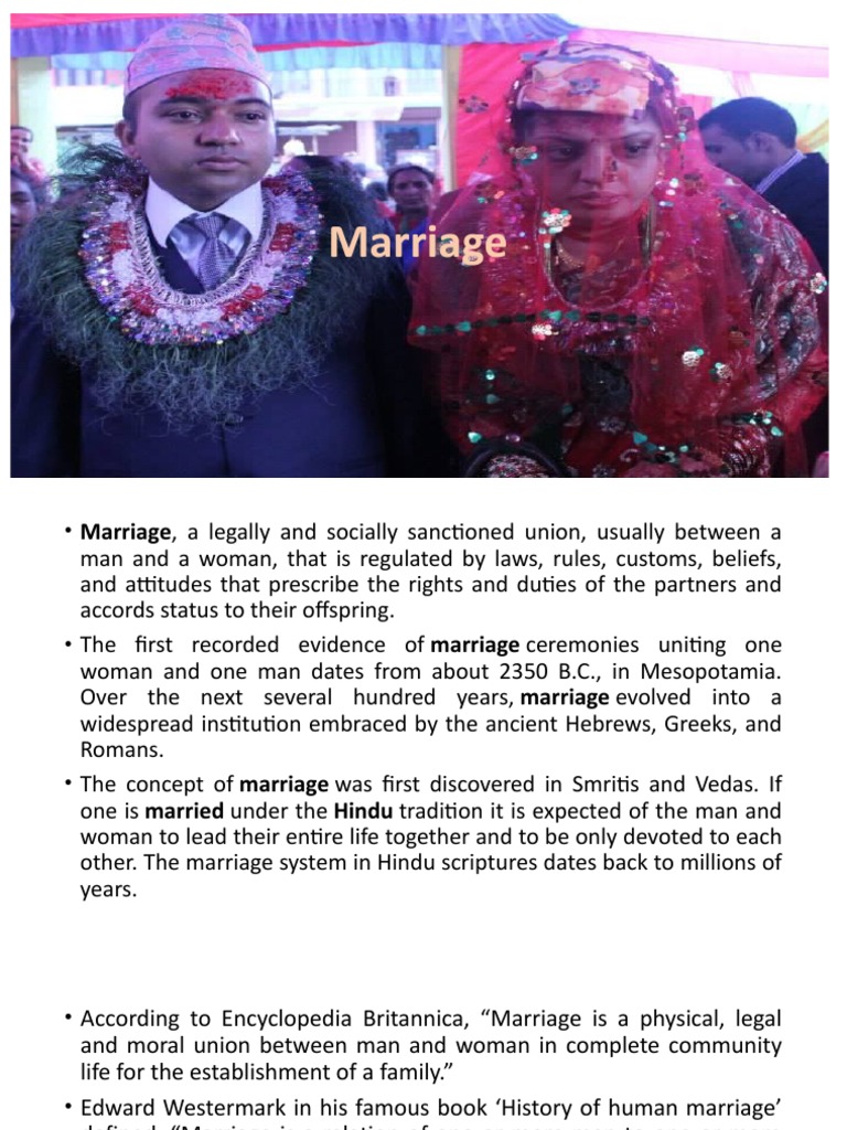 Types and History of Marriage | PDF | Marriage | Wife