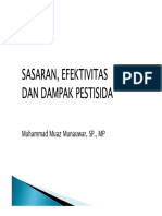 Kuliah 15 - Sasaran, Efektifitas Dan Dampak Pestisida