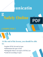 Communicatin G: Safely Online