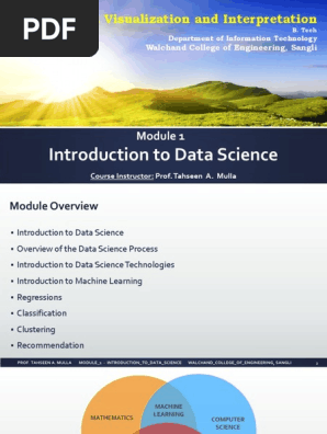Introduction to Data Science Module | PDF | Data Science | R
