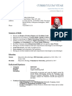 Curriculum Vitae: Personal Details