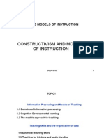Constructivism and Models of Instruction