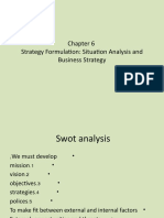 Chapter 6 Strategy Formulation Situation Analysis and Business Strategy