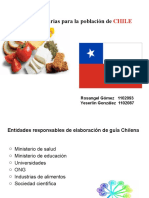 GUIAS ALIMENTARIAS basadas en alimentos DE CHILE.