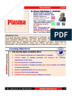 Plasma Physiology (1-2020) by DR Khaled A Abulfadle