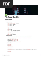 File Upload Checklist - HolyBugx