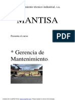 30746155 Curso Gerencia de Mantenimiento