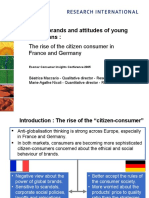 Global Brands and Attitudes of Young Europeans:: The Rise of The Citizen Consumer in France and Germany