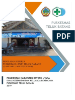 Penilaian Kinerja Puskesmas (PKP) Teluk Batang (Januari - Agustus 2019)