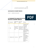 A Comparitive Analysys of AAC Blocks Vs Burnt Bricks