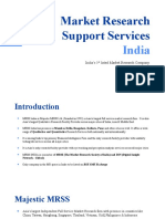 Market Research Support Services: India