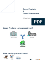 Green Products & Green Procurement: Dr. Prasad Modak