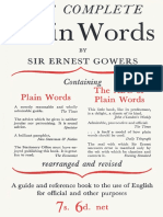 The Complete Plain Words - A Guide and Reference Book To The Use of English For Official and Other Purposes (PDFDrive)