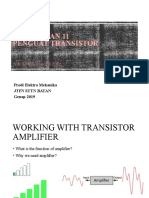 Pertemuan 11 (Penguat Transistor)
