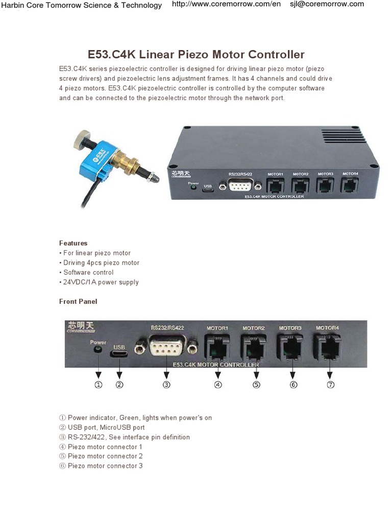 E53 E53 Multi-Driving Mode Piezo Controller Stack Piezo Amplifier PZT ...