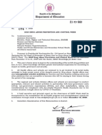 Ilepartment of Qfbucatton: Deped Memorandum No. S. 2020