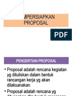 Menyiapkan Proposal