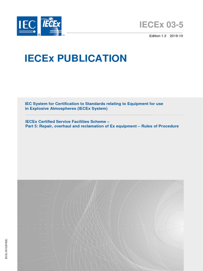 IECEx 03 5 Ed1.3 | PDF | International Electrotechnical Commission ...