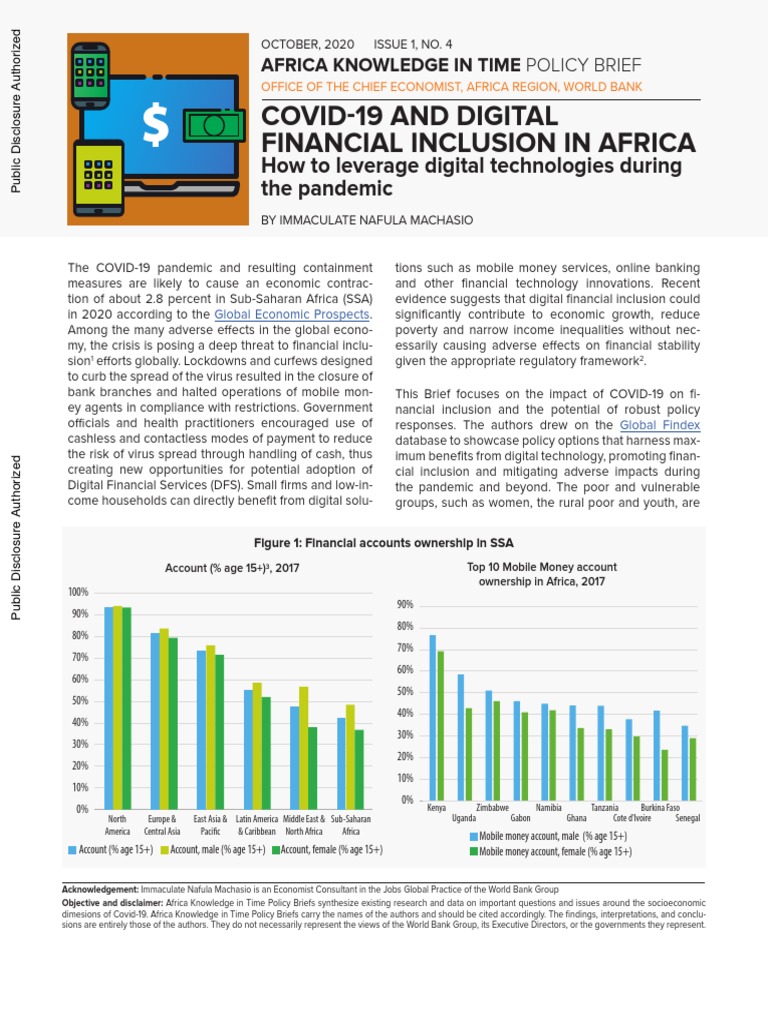 COVID 19 and Digital Financial Inclusion in Africa How To Leverage ...