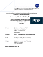 Time Schedule-DermPath Exam 2019