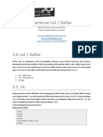 Materi 3 List Dalam HTML