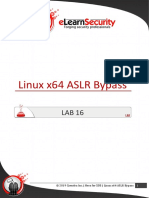 Lab16 Linux x64 ASLR Bypass
