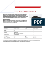 Plasblak® Pe2772 Black Masterbatch: Black Utility Masterbatch For Film, Molding and Extrusion Applications
