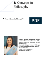 Basic Concepts in Philosophy: Chona S. Bernardo, Mecon, LPT
