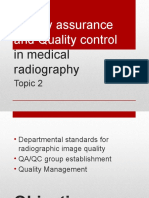 Quality Assurance and Quality Control: in Medical Radiography