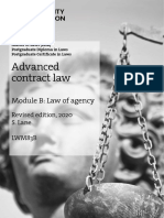 Advanced Contract Law: Module B: Law of Agency
