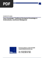 Download Vezo Knowledge Traditional Ecological Knowledge in Andavadoaka southwest Madagascar - 2006 by HayZara Madagascar SN49242949 doc pdf