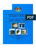 Guidelines on Storage of Hazardous Chemical a Guide for a Safe w