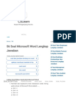 56 Soal Microsoft Word Lengkap Jawaban - Balkopites