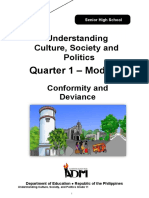 Understanding Culture, Society and Politics: Quarter 1 - Module 9