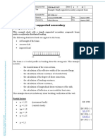 Example: Simply Supported Secondary Composite Beam