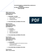 Ejes Tematicos Democrácia Anuales Grado Septimo