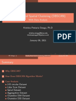 Density Based Spatial Clustering (DBSCAN) : With Data Analysis