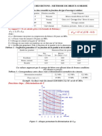 Formulation Des Betons: Methode de Dreux-Gorisse: Le Rapport C / E Est Calculé Grâce À La Formule de Bolomey