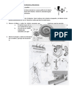 Mecánica y Mecanismos Recuperatorio: Ejercicios de Engranajes, Piñones y Sistemas de Transmisión