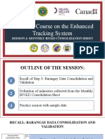 City Nutrition Governance Program Refresher Course On The Enhanced Tracking System