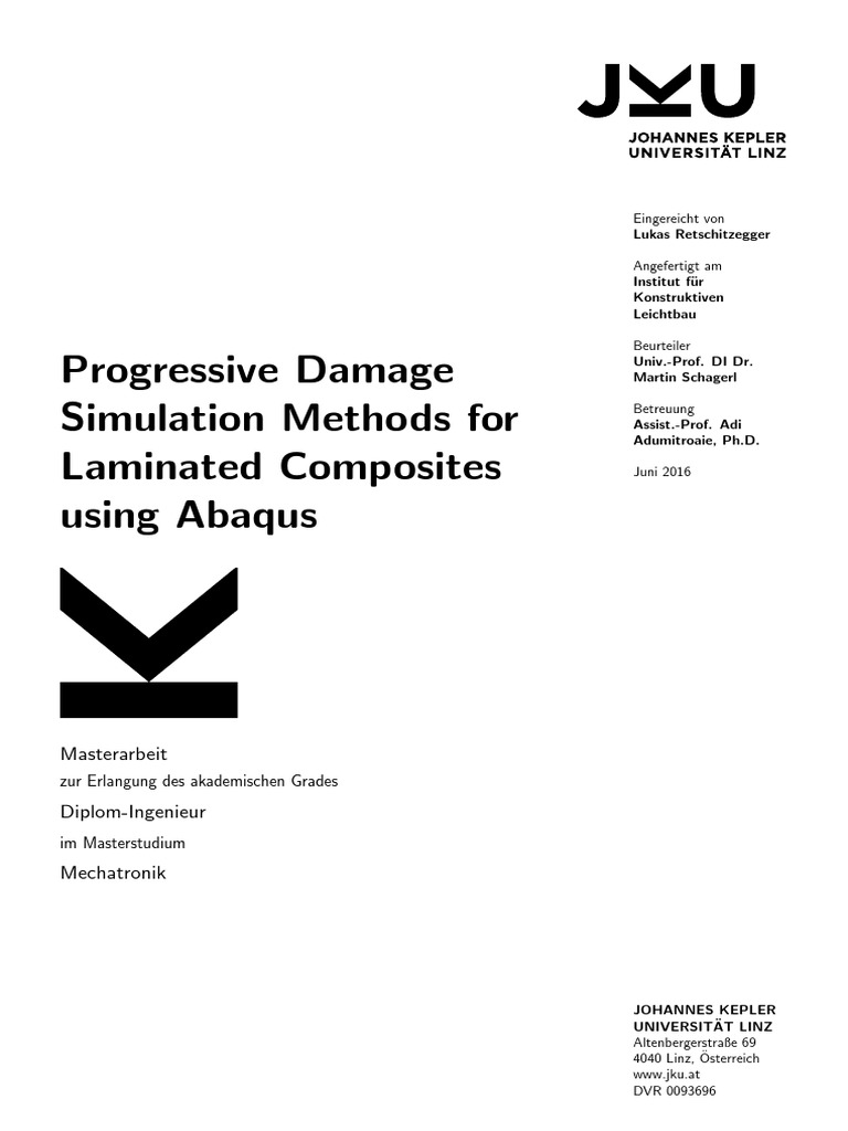 Progressive Damage Simulation Methods For Laminated Composites Using