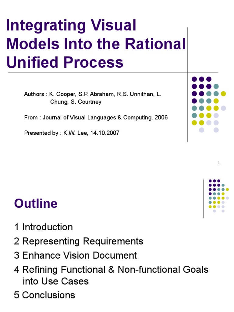Visual Models in Rational Unified Process | PDF | Use Case | Systems Theory