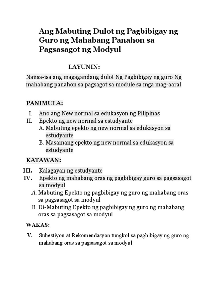 Balangkas | PDF