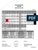 Jadual Kelas Tahun 2 2021