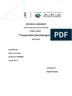 "Transportation (Bus) Management System": Individual Assignment